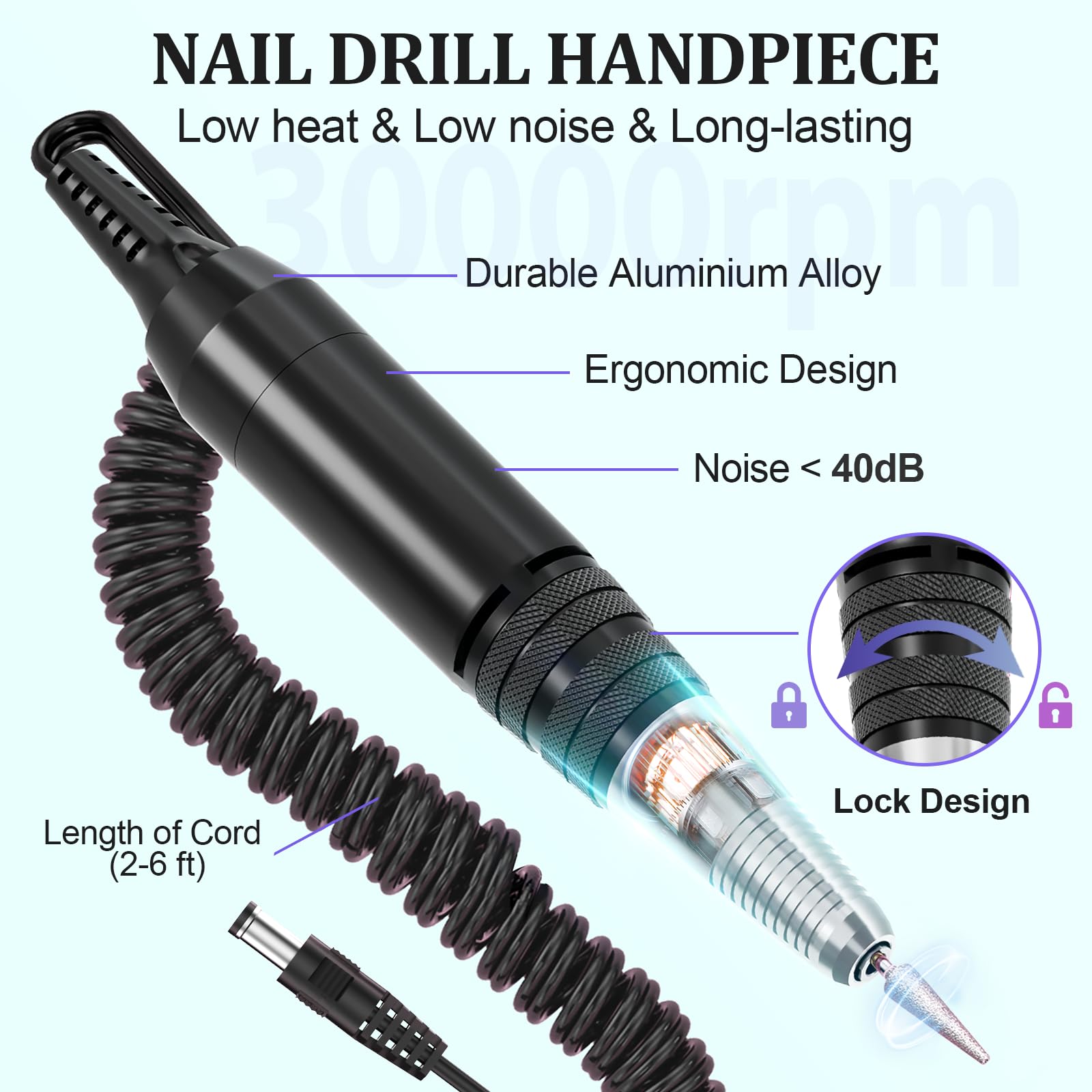 Amazon.com: Nail Drill Handpiece Replacement for Professional Nail